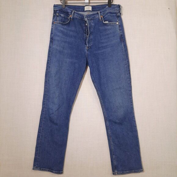 Citizens Of Humanity Charlotte Jeans Size 30 High Rise Straight Leg Button-Fly - Picture 2 of 13